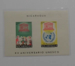 STAMPMART : NICARAGUA 1961 UNESCO XV ANNIVERSARY MNH SOUVENIR SHEET - Picture 1 of 2