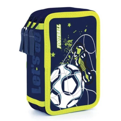 OXYBAG Fußball Football Federmäppchen Mäppchen Federtasche 3-Fach ungefüllt