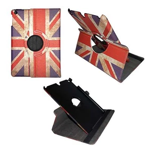 CASE FOR APPLE IPAD MINI VINTAGE UNION JACK LEATHER 360 DEGREE ROTATING COVER  - Picture 1 of 8