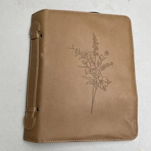Cubierta de Biblia con Correa de Muñeca Desmontable Bolsillos con Cremallera Diseño de Flores Pequeña Mancha - Imagen 1 de 6