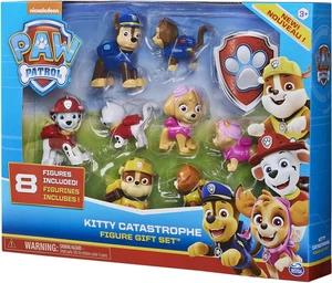 Paw Patrol Geschenkset 8 Figuren Chaos Kätzchen Katastrophenfigur Hunde - Picture 1 of 6