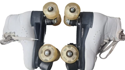 Rollschuhe weiss*37*Disco-Rollen - Bild 1 von 4