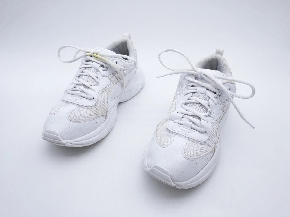 PUMA Cilia Mujer Zapatillas Zapatos Informales de Cordones Blanco Talla 38,5 Eu - Imagen 1 de 4