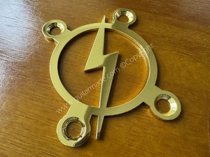 Custom Made!! BOLT Neck Plate With 4Pcs Screws For Your Guitar or Bass - Golden - Picture 1 of 4