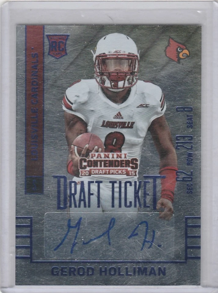 2015 Contenders Draft Gerod Holliman #189 AUTO RC - Image 1 of 1