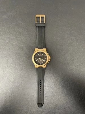 Michael Kors MK-8184 Mens Black Band Rose Gold WRISTWATCH - Image 1 of 4