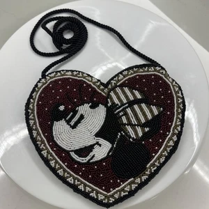 Mickey & CO by J.G. hook heart shaped beaded purse - Picture 1 of 10