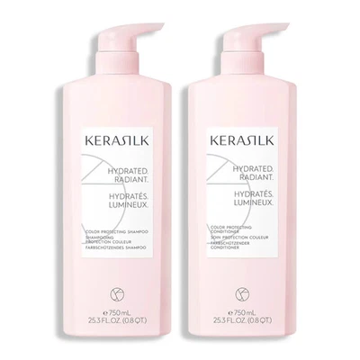 Kerasilk Essentials Color Protecting Shampoo and Conditioner 25.3 oz set - Image 1 of 4
