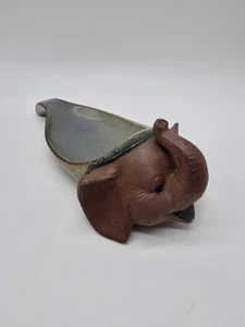Vintage MCM Elefant Ton Keramik Löffel oder Pfeifen Rest LESEN (B1) - Bild 1 von 12