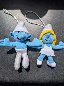 McDonalds Smurfs 2011 Hanging Plush Smurfette +1 more - Picture 1 of 2