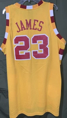 Lebron James #23 Jersey 2XL Reebok Cleveland Cavaliers Yellow Basketball NBA - Image 1 of 4