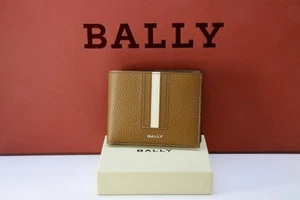 Bally Leather Bifold Wallet 6304557 RBN_BIFOLD BROWN RIBBON Men's - Picture 1 of 4