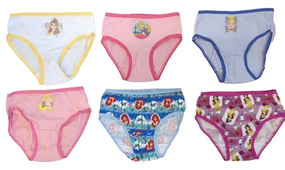 Disney Girls' Princess Underwear 6-pack - Size 4 - Image 1 of 4