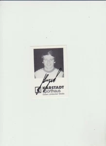 Autogrammkarte Mathias Herget Rot Weiß Essen mit Autogramm DFB - Bild 1 von 2