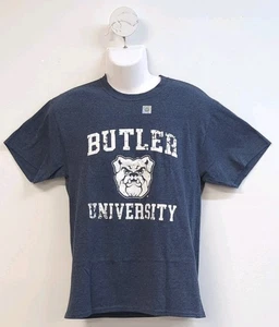 Butler University Bulldogs Distressed Retro Short Sleeve T Shirt M Denim Heather - Picture 1 of 6