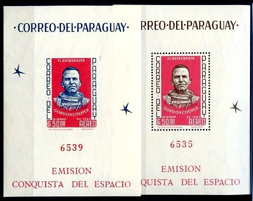 PARAGUAI - ESPAÇO - COSMOS Mi # 46/47 MNH MUITO BOM ESTADO - Imagem 1 de 1