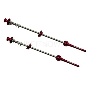 Ti Quick-Release 44g WHEELSMITH Skewers 7075 Lever Road/Cyclocross Bike Red - Picture 1 of 10