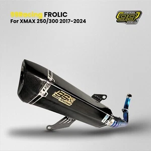 For YAMAHA XMAX 300 2017-2024 Full Exhaust System Header Link Pipe Muffler - Picture 1 of 11