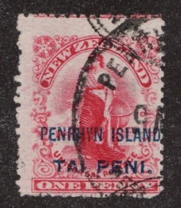 1902 Penrhyn Island Sc# 6 - Tai Peni. on One Penny. Commerce Used Cv$9.50 - Picture 1 of 1