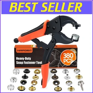 Durable Snap Button Installation Tool with 100 Sets of Multicolor Snaps - Picture 1 of 11