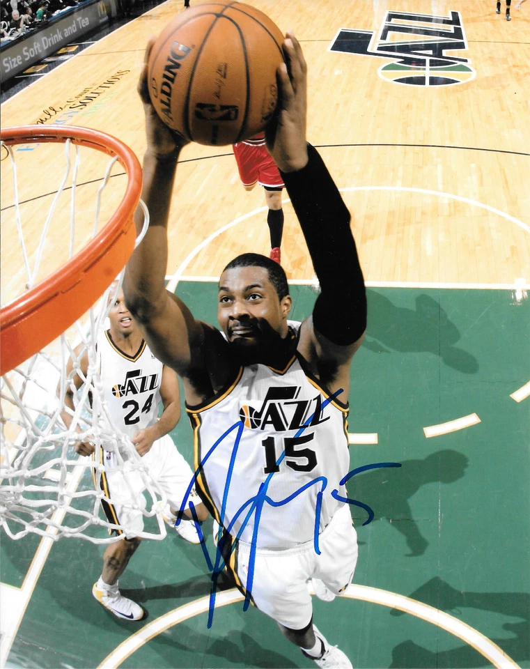 GFA Utah Jazz * DERRICK FAVORS * Foto firmada 8x10 D5 COA Foto 1 de 1
