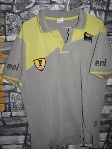 Vintage Ferrari Agip 80s formula1 racing team cotton jersey shirt trikot maillot - Foto 1 di 2