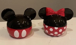 Disney Mickey Minnie Mouse Salt & Pepper Shakers Red - Picture 1 of 3