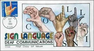 Collins FDC A2202 American sign language - Picture 1 of 1