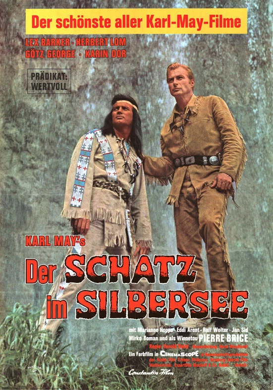 Der Schatz im Silbersee ORIGINAL A1 Kinoplakat  Lex Barker / P. Brice / Winnetou - Bild 1 von 1