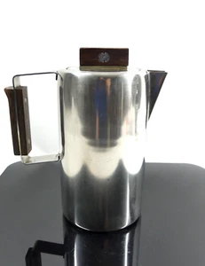 Jarra vintage Sartel Brutalist con mango de madera - cafetera acero inoxidable - Imagen 1 de 7