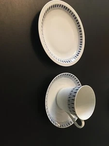 Lyngby Danmark cup saucer snack plate 3 pc set Denmark Danish mid century modern - Picture 1 of 8