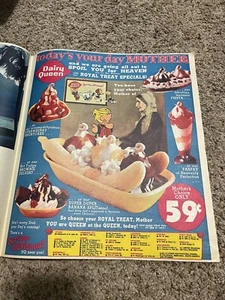 1977 Dairy Queen Dennis Menace Banana Split Mother's Day Newspaper Print Ad - Picture 1 of 1
