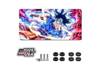 Goku Dragon Ball Super Blue HOT License Plate Auto Truck Car Tag - Image 1 of 4