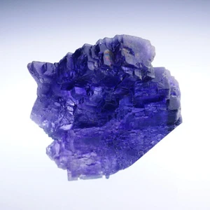 Blue Fluorite crystals from La Viesca Mine - Spain - Picture 1 of 4
