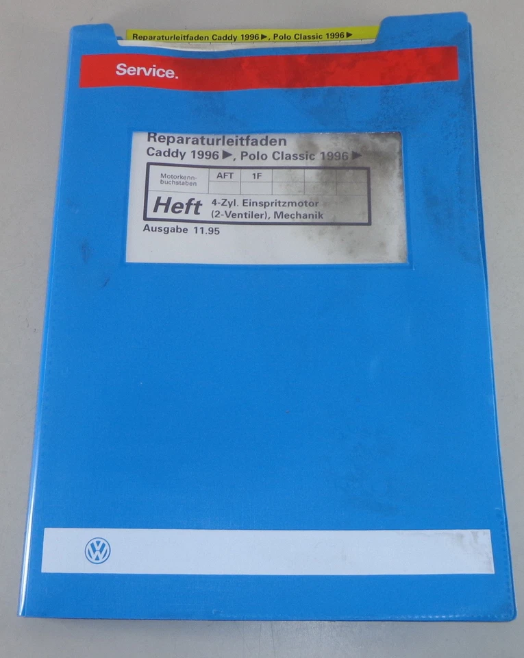 Manual de Taller VW Caddy / Polo 1,6l Motor de Inyección 55kw/74kw De 11/1995 - Imagen 1 de 1