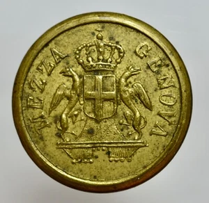 PESO MONETALE GENOVA MEZZA 1/2 DOPPIA gr. 12,59 - Imagen 1 de 2