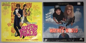 Wayne's World & Austin Powers International Man Of Mystery Laserdisc Lot (2) LD - Foto 1 di 15