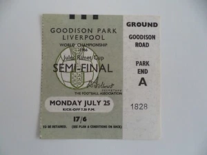 WM 1966 Deutschland-Sowjetunion Ticket FIFA World Cup Halbfinale TOP N98 - Bild 1 von 2