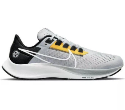 DJ0852-001 Nike Air Zoom Pegasus 38 Pittsburgh Steelers Men's Size 9.5 Sneakers - Image 1 of 4