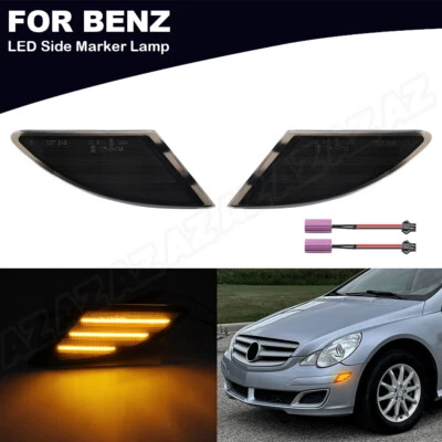 2Pcs For Mercedes Benz R-Class R320 R350 R500 R63 W251 AMG LED Turn Signal Light Foto 1 de 4