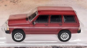 Greenlight 1/64 - Jeep Cherokee Pioneer 1985 Red Diecast Model Car - Picture 1 of 3