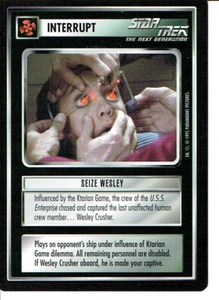 STAR TREK CCG UNIVERSO ALTERNATIVO TARJETA RARA CAPTURA WESLEY - Imagen 1 de 1