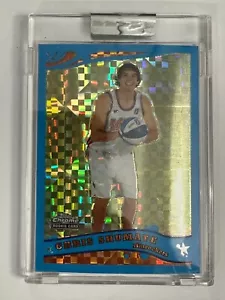 Tarjeta Topps 2005-06 cromada azul X-Fractor Chris Shumate 82/90 sin circular - Imagen 1 de 2