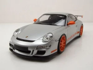 Porsche 911 GT3 RS 2007 Plata Coche De Modelo 1:18 Minichamps - Imagen 1 de 9