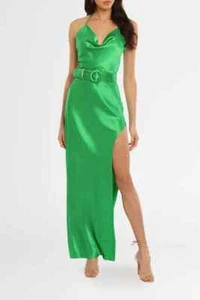 NICHOLAS Lucinda Green Silk Gown Formal Size 12 AU RRP 595 Preloved - Picture 1 of 3
