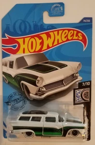 Hot Wheels #74 Rod Squad 2017 7/10 8 CRATE. ¡¡NUEVO EN CAJA!! Blanco/Verde - Imagen 1 de 7