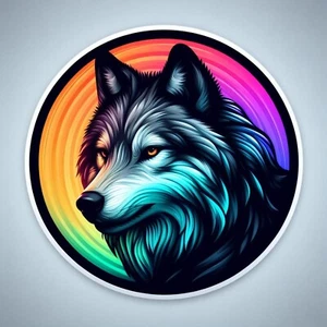 Wolf Animal Waterproof, UV Resistant Vinyl Sticker Decal - Picture 1 of 12