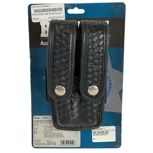 Bianchi Double Mag Pouch 7944 Slim Basketweave Silver Broches de presión SIG P220 225 239 - Imagen 1 de 7