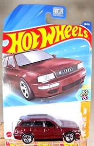 2025 Hot Wheels #29 HW: '70s VS '90s 2/10 '94 AUDI AVANT RS2 Maroon w/Chrome 5Sp - Picture 1 of 5