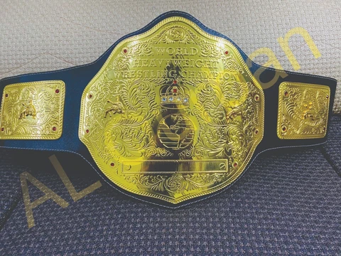 BIG GOLD World Heavyweight Championship Replica Tittle Belt Adult 2MM BrassPlate Cover